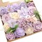 Purple Artificial Flower Combo Box for Floral Arrangement Tabletop (Soft Lavender Lilac)